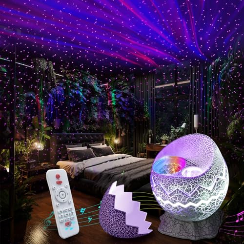 Image of Rossetta Star Projector, Galaxy Light Projector White Noise Bluetooth Speaker with Remote Control, Aurora Projector Starry Night Light Projector for Kids Adults, Home Theater, Ceiling, Home Decor