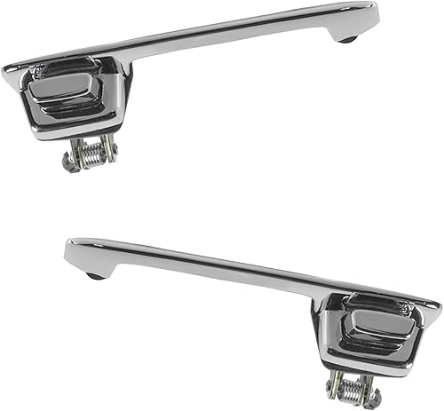 Miniatura 1 de AM Autoparts Juego de manijas de puerta exterior cromadas para camioneta Dodge Van 78-93