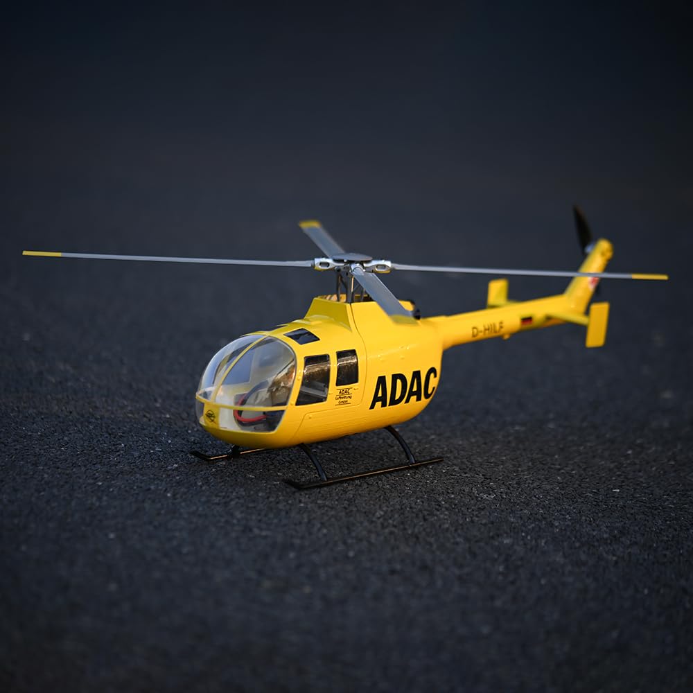 Toucan RC Hobby 470 Class FLYWING BO105 RC Hubschrauber Modell GPS 4 Flügel Rotorkopf One Click Return Bürstenloser Motor RTR I6S Funkbatterie