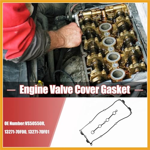 Image of 1 Set VS50550R Engine Valve Cover Gasket for Nissan 240SX 2.4L L4 GAS DOHC 1995-1998 for Nissan Frontier 2.4L L4 GAS DOHC 1998-2004 Replacement