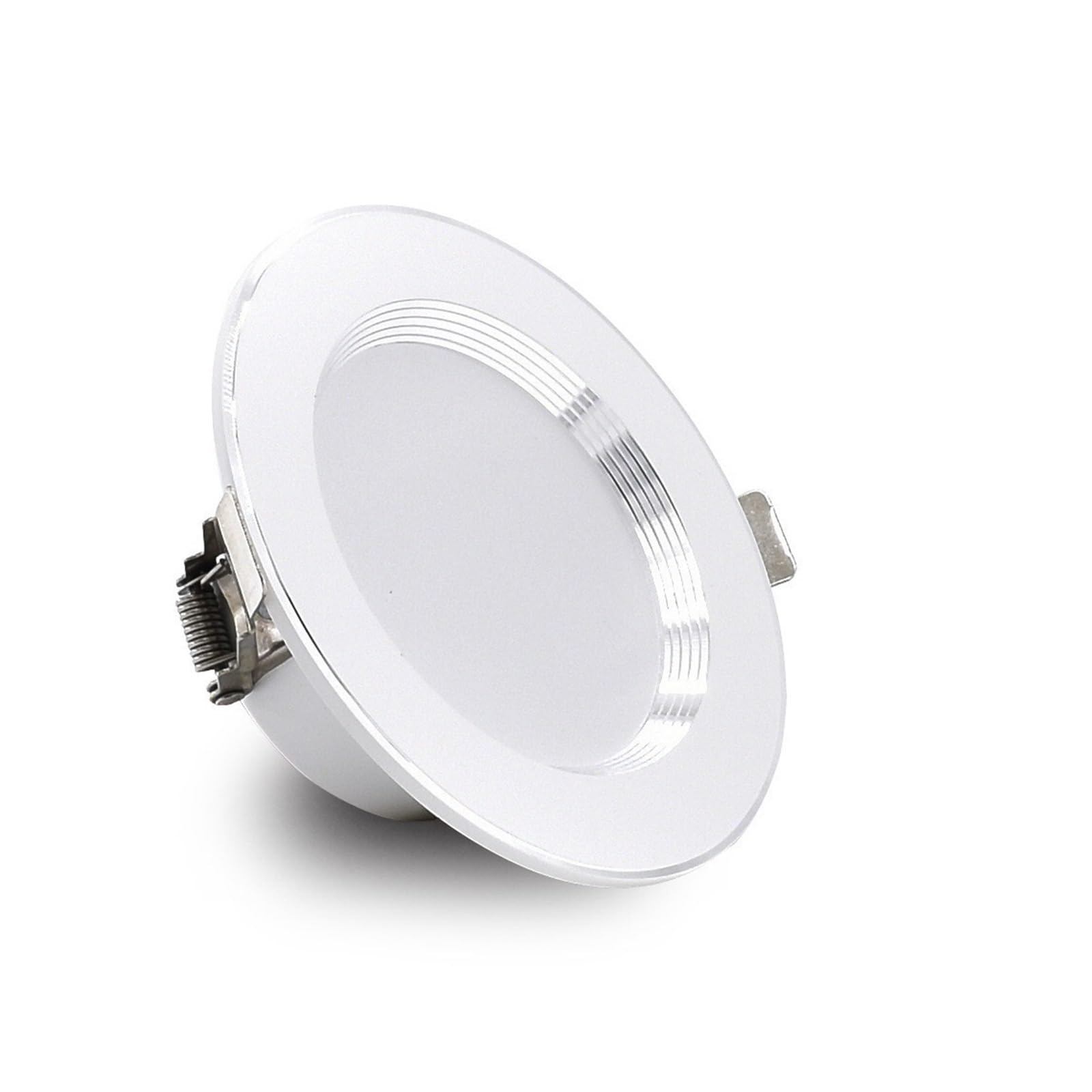 Reflektory ledowe 2-częściowy zestaw niemigoczących, aluminiowych opraw wpuszczanych typu downlight 24 V 6 W 6500 K LED do wind