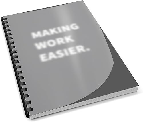 Miniatura 4 de Binditek Paquete de 50 cubiertas de polietileno esmerilado de 20 mil, cubiertas de presentación de encuadernación semitransparentes, 8-12 x 11