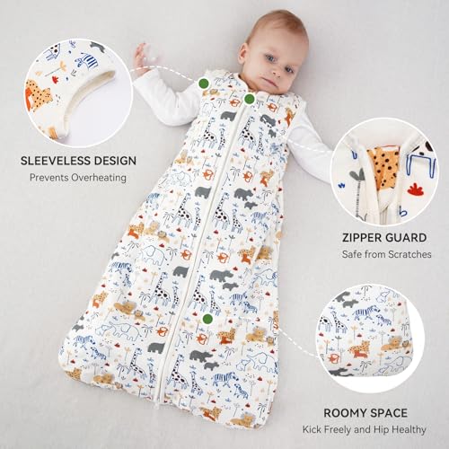 Image of Yoofoss Baby Sleep Sack 6-12 Months Rayon Made from Bamboo 1.0 Tog