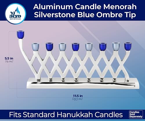 Menorah décorative moderne Ner Mitzvah, cadeau de Hanoucca idéal - 3