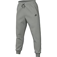 Nike M NK TCH FLC Jggr - Pantaloni da Uomo, Verde Mica/Nero