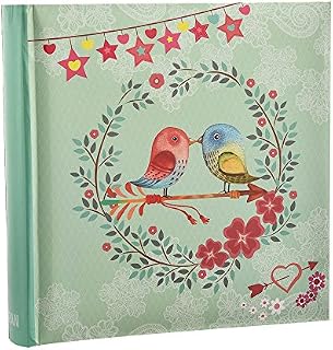 Arpan Vintage Bird Photo Album Slip In Case Memo Album 6x4" for 200 Photos
