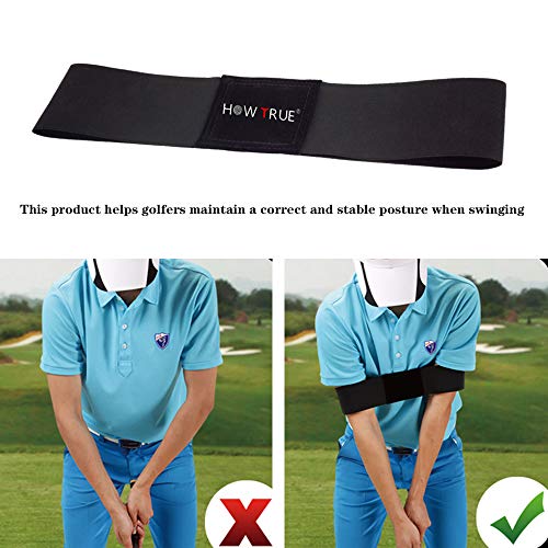 HOW TRUE 3 Pieces Golf Swing Training Aid Golf Swing Trainer Golf Wrist Support - Thumbnail 4