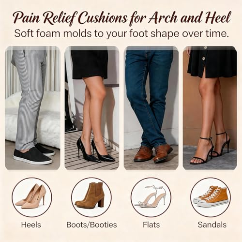 4 pares de plantillas para tacones altos para mujer miniatura 7