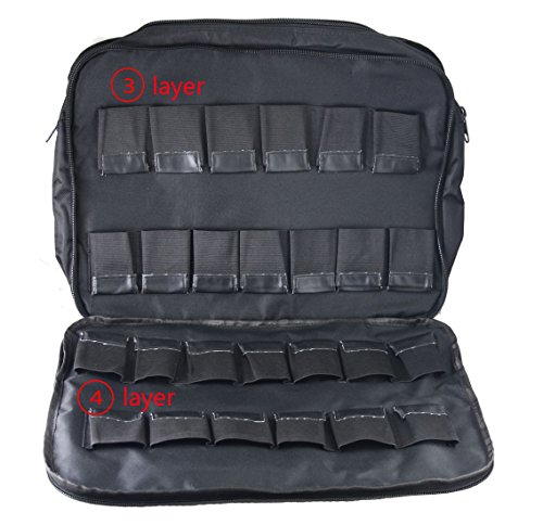 Bolsa de almacenamiento para hombro EXMAX® para transmisor receptor de sistema de guía de tour inalámbrico u otro producto pequeño (52 ranuras) miniatura 2