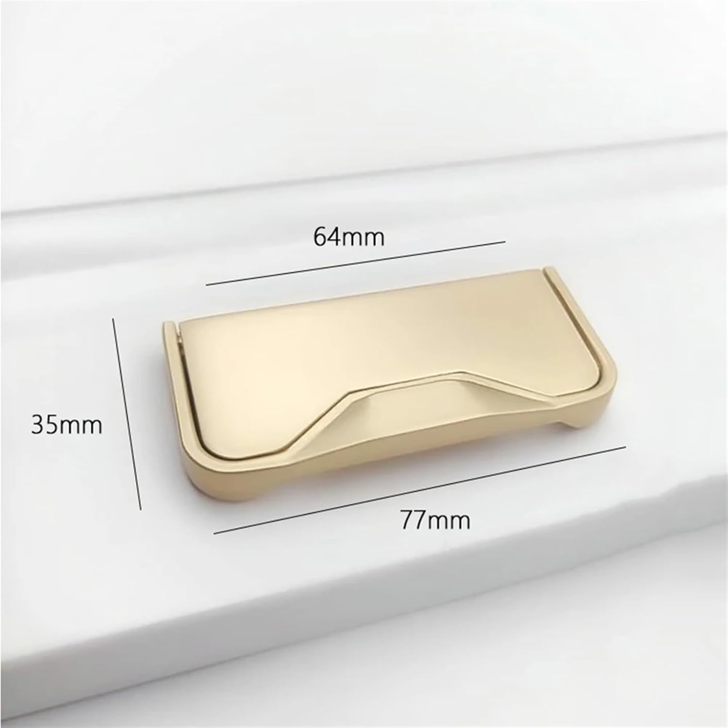 Zinc Alloy Handle Golden Black Wardrobe Cupboard Pulls Kitchen Cabinets Drawer Door Knobs Furniture Hardware Handles 1Pcs (Color : 03-64mm Size as Shown in Figure 2)