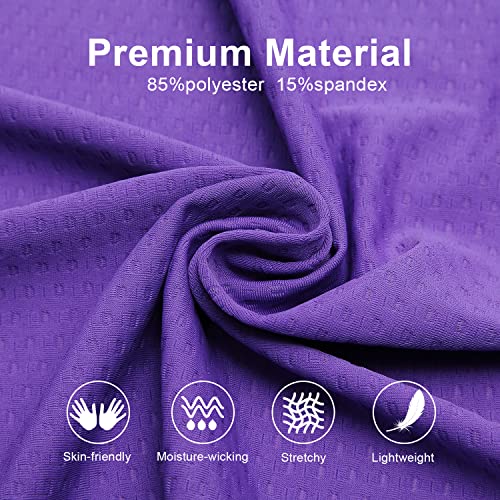 Eco-daily Short de ciclismo feminino acolchoado 3D para bicicleta ciclismo short roxo