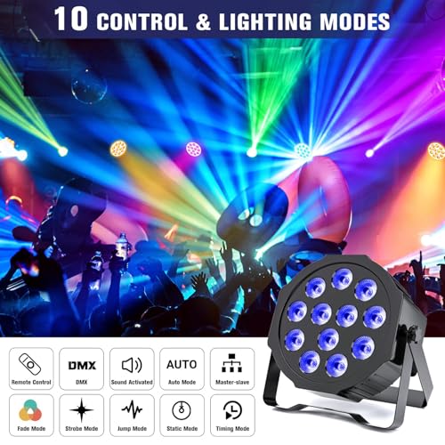 Lumières stroboscopiques pour DJ et boîte de nuit avec télécommande