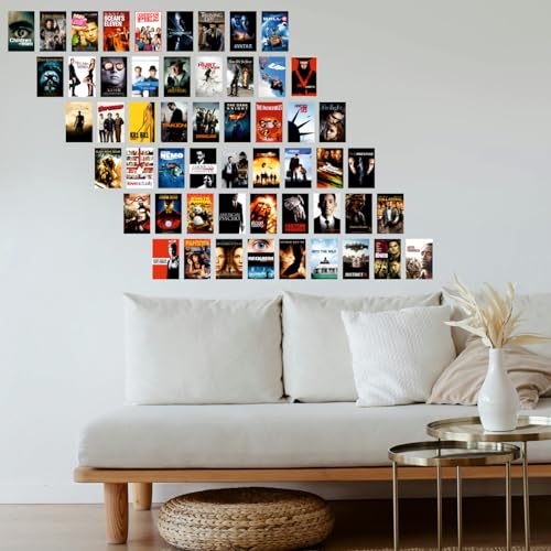 Image of SAW Aesthetic 54 Pcs Web Series Posters Collage Kit - Pack of 54 (4x6 Inches)| Aesthetic Wall Art for Bedroom, Living Room, Home & Office | Hollywood Thriller Movies Poster Set for Film Lovers & Collectors