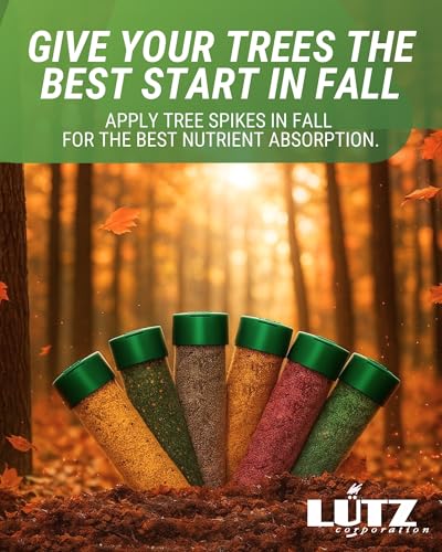 Iron Chlorosis Tree Fertilizer Spikes, Plant Food Spikes for Tree & Shrubs - Easy Application, Treats Common Deficiencies - Iron, Nitrogen, Sulfur, Phosphaate, Potassium - Pack of 40