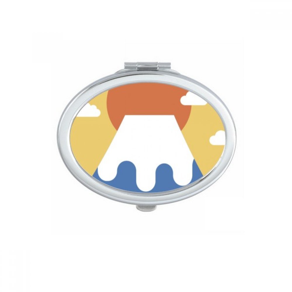 Miroir de poche portable motif snack japonais comme petit cadeau mignon