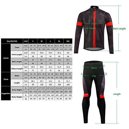 Chaqueta de ciclismo acolchada con forro térmico talla M miniatura 2