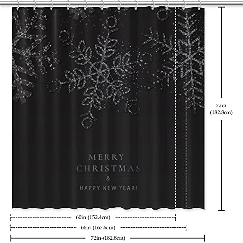 Rideau de douche coloré Merry Christmas imperméable grand format - 7