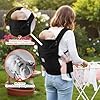 GAGAKU Baby Carier, Lightweight Ergonomic Toddler Carrier for 7-33lbs, Soft Breathable 4-in-1 Carrier with Head Support, Easy to Wear, Hands-Free Comfort, Black #4