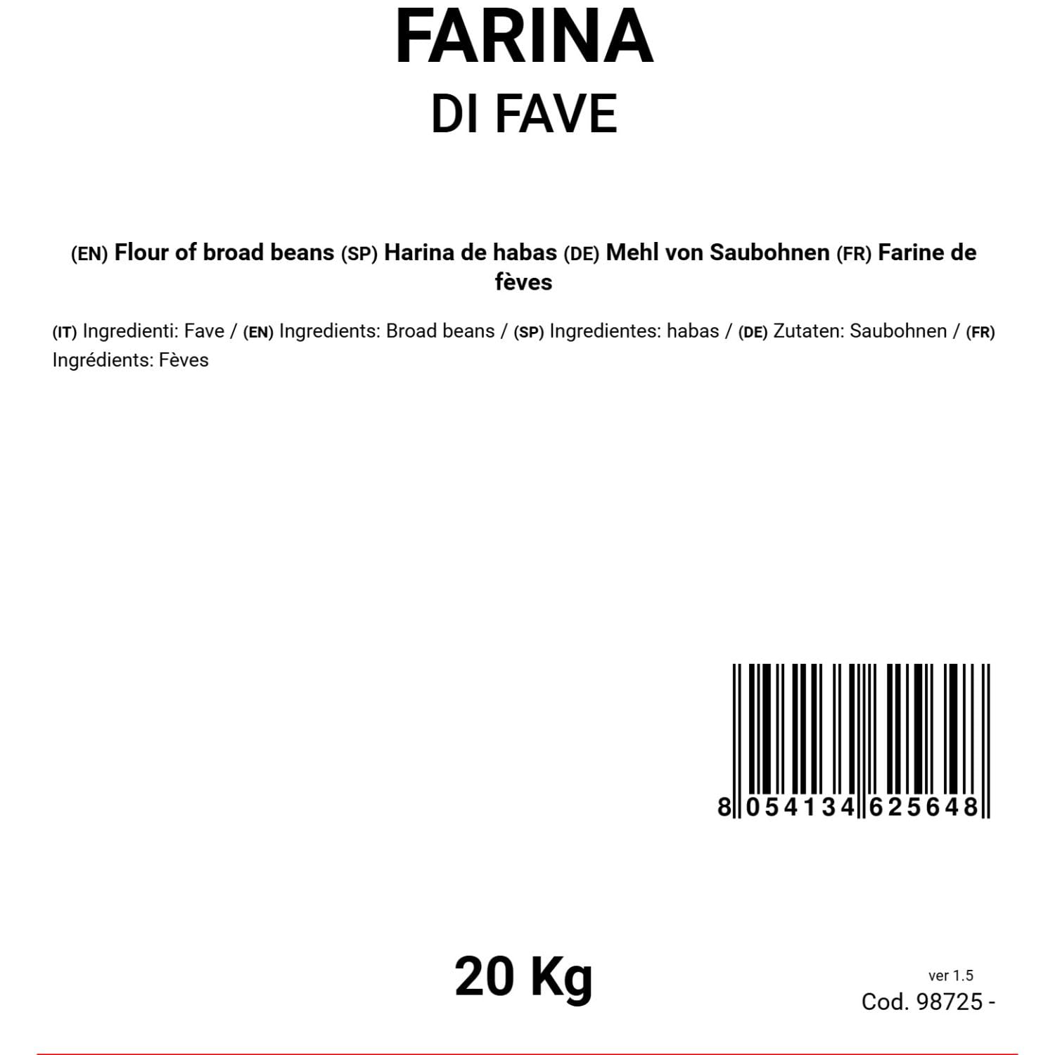 Bongiovanni Bontà Naturali Harina De Habas 20kg