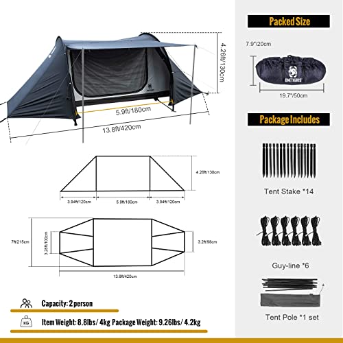 Carpa para camping OneTigris COMETA impermeable 2 personas miniatura 4