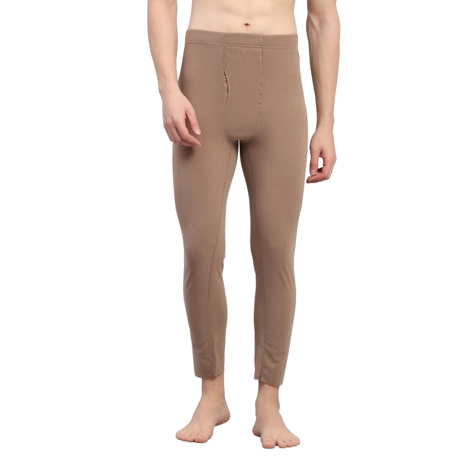 rock.it from House of Monte Carlo Men's Regular Fit Solid Thermal Lower| Men Thermal Lower for Winter | Warm Wool Blend Inner Wear Bottom | Soft Stretchable Thermal Pant for Men Beige L-picture-22