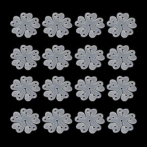 iFlyMaes 30 Pcs Portable Flower Shape Balloon Clips Holder for Wedding Birthday Party Holiday Decoration,5 in 1Flower Shape Balloon Clips Cover