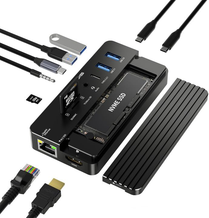 ORICO HDDケース 4台 デイジーフェイス機能付き USB 3.2 Gen 2 10Gbps