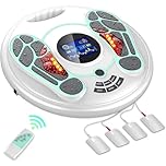 Medic Circulation Blood Booster for Feet and Legs, EMS & TENS Foot Massager, 25 Modes & 99 Intensity Levels for Neuropathy Pain Relief, 4 Electrode Pads, Gifts for Men Women Elderly