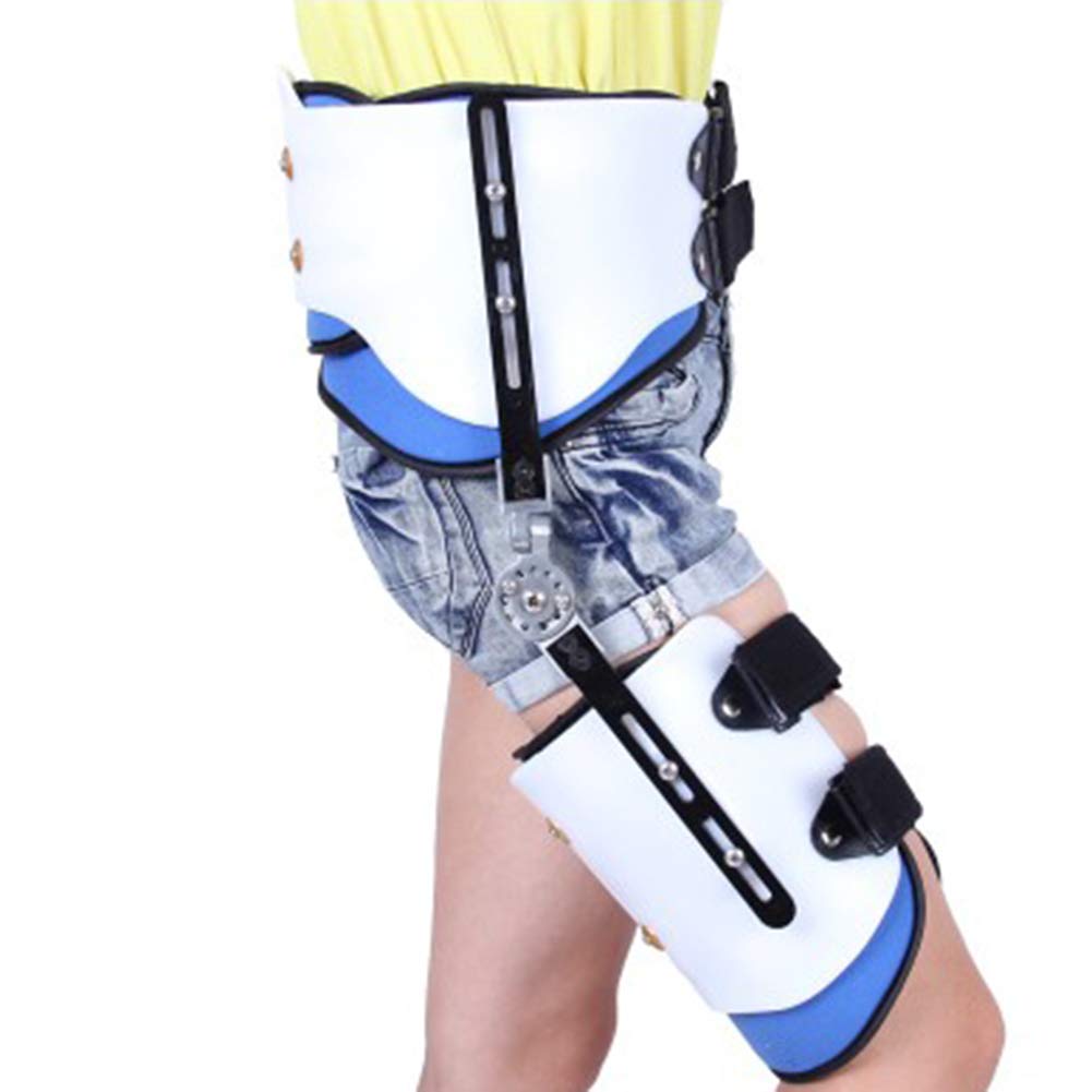 XJZHANG Adjustable ROM Hinged Hip Joint Abduction Orthosis Leg Brace Articulated Hip Joint Fixation Bracket Thigh Fracture Protector for Surrounding Soft Tissue Injuries