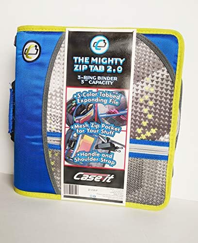 Wholesale Case-It Mighty Zip Tab Binder | Spearmint, 3" O-Ring