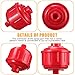 10 Pcs Mini Disposable Water and Air Filters Disposable Spray Gun Filter Whirlwind Air Line Filter Guns Filters Only Standard 1/4 Inch Threads Fit for Spray Guns and Air Tools, Red