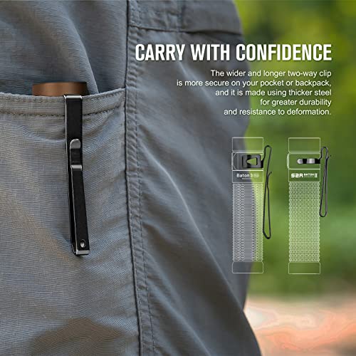 Olight Baton3 Pro 1500 Lumens Edc Rechargeable Flashlights With Mcc3, Compact Pocket Flashlight With L-Shape Stand And High Performance Led For Camping And Emergency(Cool White Light: 5700~6700K) #TOP3