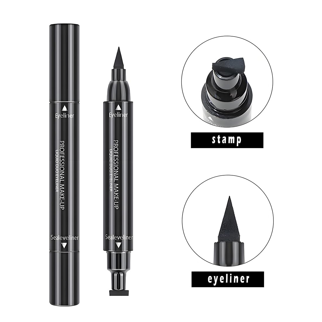 アイライナー pen Amazon.com : Dual End Wing Stamp Eyeliner Set, 4 Count Liquid Eye