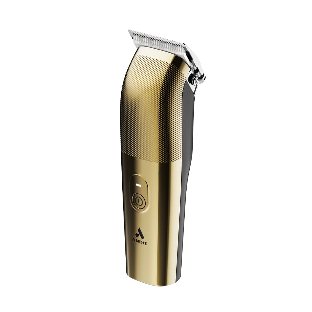 Andis Envy II Cordless Clipper Premium Edition, Professioneller elektrischer Bart- und Haarschneider mit Lithium-Ionen-Akku, Phaze Blade, kabellos, Gold