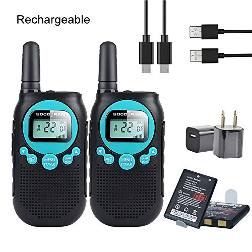 Rechargeable Walkie Talkies for Adults 5 Mile Long Range Boys Walkie-talkies 2 Pack