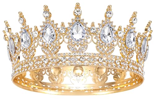 Schmoopy Crown for Birthday Flower Bouquet Decorations Tiara Crown for Adult Women Queen Party