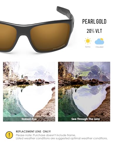 Image of BLAZERBUCK Anti-salt Polarized Replacement Lenses for Oakley Turbine OO9263 Sunglass