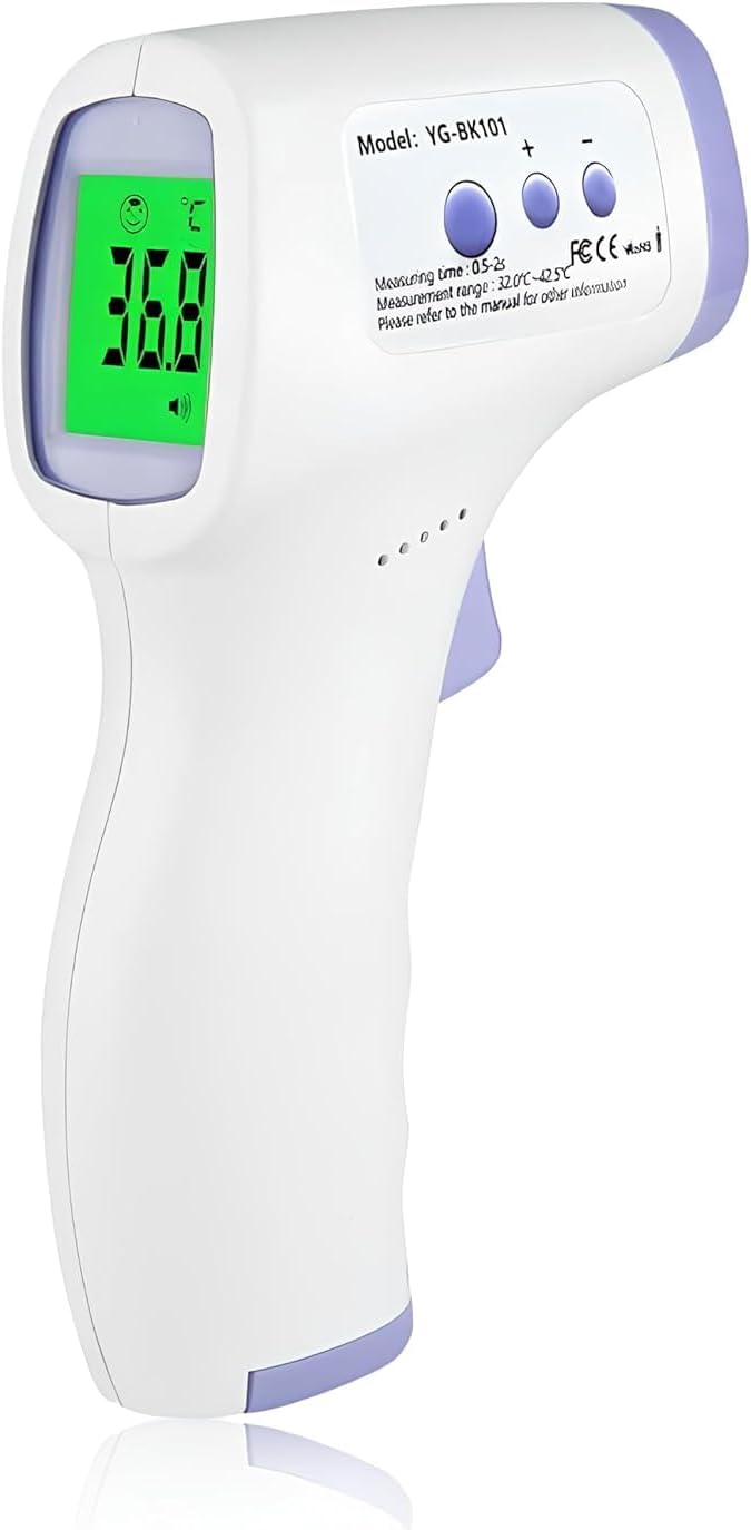 Orret Home Dijital Temassız Ateş Ölçer – Hafızalı Tabanca Model Kızılötesi Termometre, Bebek, Çocuk, Kedi, Köpek, Oda, Yemek ve Ortam Isısı Ölçer, Pilli Kullanım (Piller Kutuya Dahil Değildir)