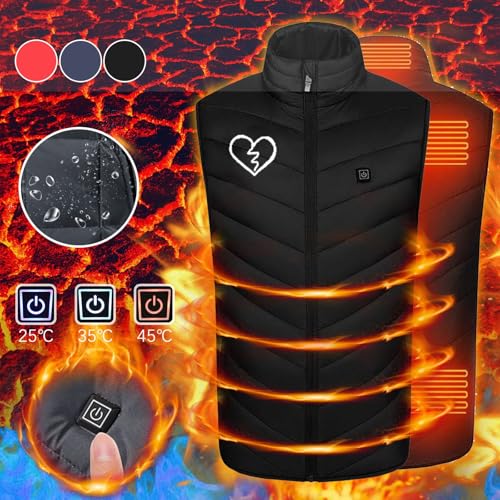 Heated Vest For Men Women Heating Zones Sleeveless Washable Jackets Winter Unisex Clothes Outdoor Work Warming Coat2