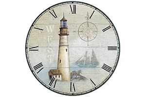 N&Life Lighthouse Ocean Wall Clock: A Beacon of Time and Tranquility