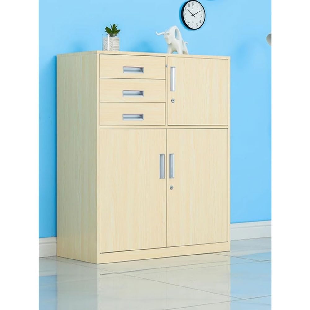 Multifunctal Office File Cabinet con Serratura Lar Capaci 3 Der Sto Ferro Famiglia Sto Cabinet Documento nizer per la Casa & Ufficio
