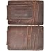 Hopsooken Money Clip RFID Front Pocket Wallet Men Leather Slim Minimalist Wallet (Deep Brown)