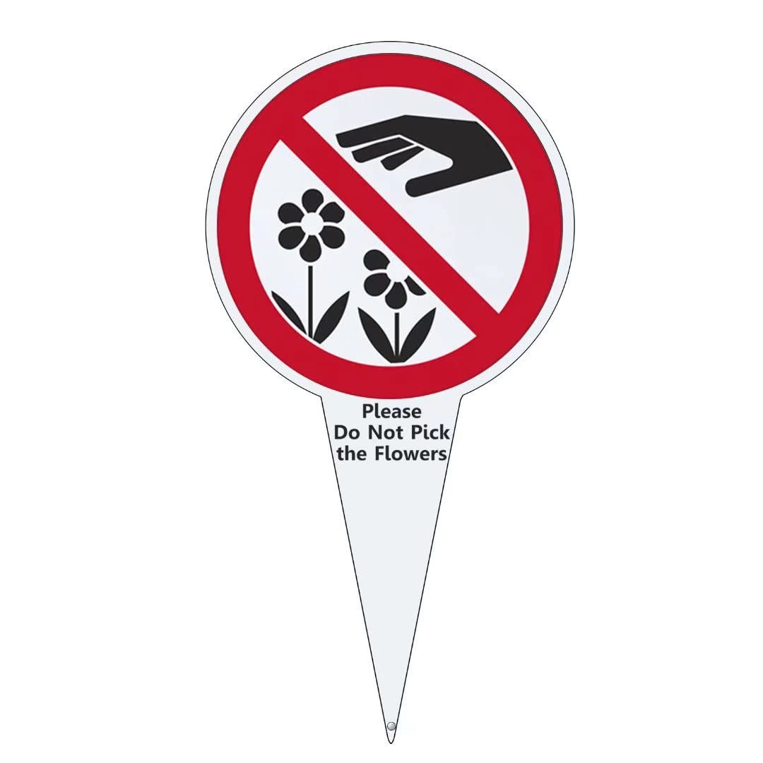 No Picking Of Flowers Sign