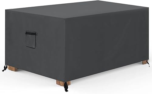 Miniatura 140 de ABCCANOPY Funda universal para mesa auxiliar de patio, para exteriores, pequeña cubierta impermeable y a prueba de polvo, marrón beige, 42 x 24 x 18