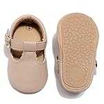 HONGTEYA Infant Baby Girls Mary Jane Flats Non Slip for Toddler First Walkers Soft Sole PU Leather Crib Shoes Sneaker Wedding Party Christmas Princess Dress Shoes Baby Moccasins Girls - Image 4