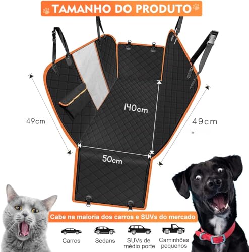Capa para Pet. Protetora De Banco Traseiro De Carro, Impermeável Proteção para Bancos dos veículos,