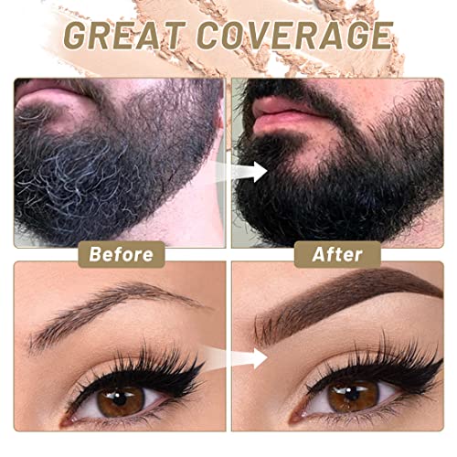 Sovoncare Instantly Hairline Powder, Hairline Shadow Gray Hair Coverage Touch Up Hair Powder For Thinning Hair For Women Hair Root Touch Up Powder Hair Root Cover Up Conceals Hair Loss Thin Hair Cover Powder Dark Brown #TOP3