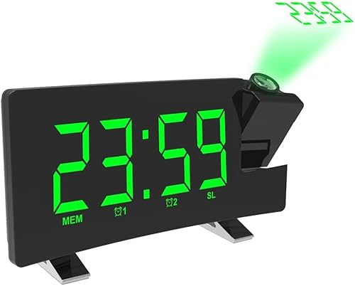 Miniatura 3 de Acupress - Radio de reloj despertador digital de 7 pulgadas con cargador USB radios de reloj para dormitorio con radios FM y temporizador de apagado