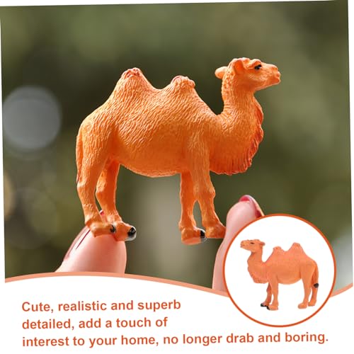 STOBOK Kamel Modelle Miniatur Kamel Figur Tiermodell Desktop Ornamente,4Er Pack
