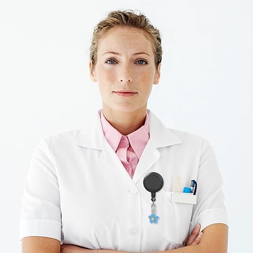 Miniatura 6 de WEBEEDY 16 dijes para carrete de insignias para estudiantes, enfermeras, profesores, dijes para tarjetas de identificación, identificación,